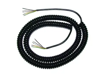 WTS - PUR-Spiralkabel, 5-adrig, (5 x 0,25 mm²), Auszugslänge 3.600 mm